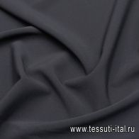 Плательная вискоза стрейч (о) черная - итальянские ткани Тессутидея арт. 04-1536