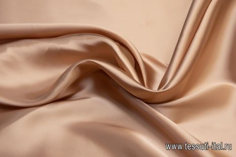 Подкладочная стрейч (о) бежево-розовая - итальянские ткани Тессутидея арт. 07-1317