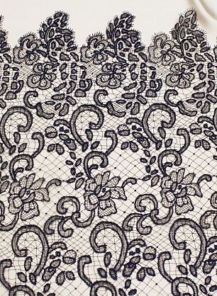 Кружевное полотно (о) темно-синее - в интернет-магазине тканей Тессутидея арт. 03-6994