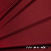Трикотаж хлопок дабл (о) красно-коричневый - итальянские ткани Тессутидея арт. 12-0975