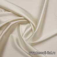 Шелк атлас стрейч (о) молочный 16 мом - итальянские ткани Тессутидея арт. 10-3766
