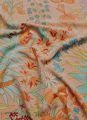 Бархат (н) цветочный рисунок на светло-розовом - в интернет-магазине тканей Тессутидея арт. 01-7173