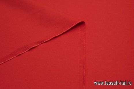 Плательная стрейч дабл (о) красная - итальянские ткани Тессутидея арт. 17-0957