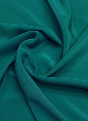 Крепдешин (о) темно-бирюзовый - в интернет-магазине тканей Тессутидея арт. 10-3817