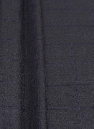 Костюмная (н) сине-розовая клетка на темно-сером Kiton - в интернет-магазине тканей Тессутидея арт. 05-4109