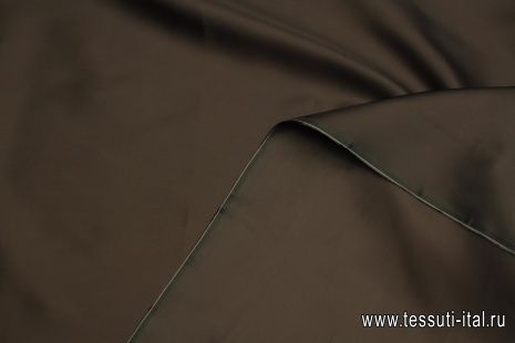 Подкладочная вискоза (о) темно-коричневая - итальянские ткани Тессутидея арт. 08-1468