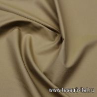 Хлопок для тренча с водоотталкивающим покрытием (о) светло-коричневый - итальянские ткани Тессутидея арт. 01-7536