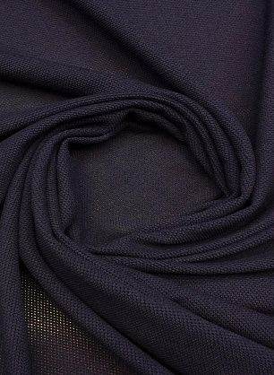 Трикотаж пике (о) темно-синий - в интернет-магазине тканей Тессутидея арт. 12-0711