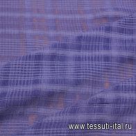 Плательная вискоза (о) синяя клетка - итальянские ткани Тессутидея арт. 04-1669