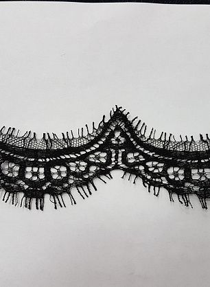 Кружево (о) черное ш-4см - в интернет-магазине тканей Тессутидея арт. 03-5187