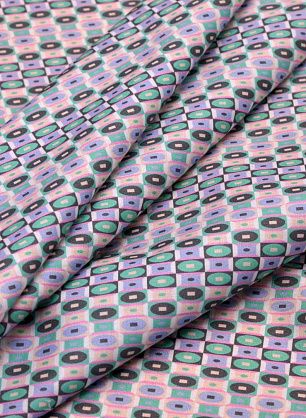 Сорочечная стрейч (н) геометрический орнамент - в интернет-магазине тканей Тессутидея арт. 01-4817