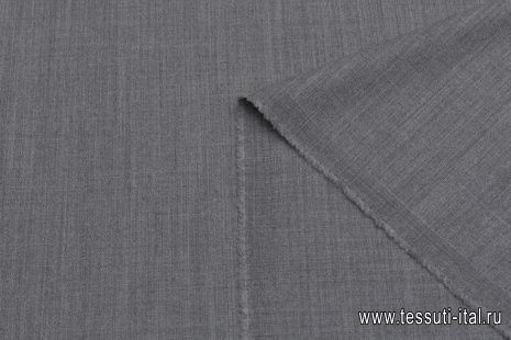 Костюмная стрейч (о) серая меланж  - итальянские ткани Тессутидея арт. 05-4399