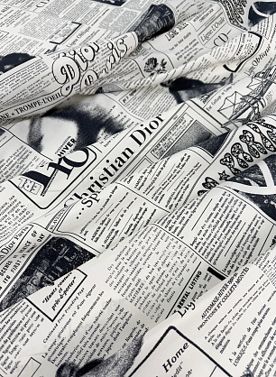 Маркизет (н) газетные вырески - в интернет-магазине тканей Тессутидея арт. 10-4951