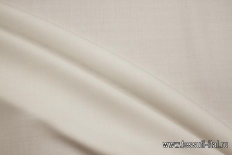 Костюмная шерсть дабл фейс (о) молочная - итальянские ткани Тессутидея арт. 05-5041