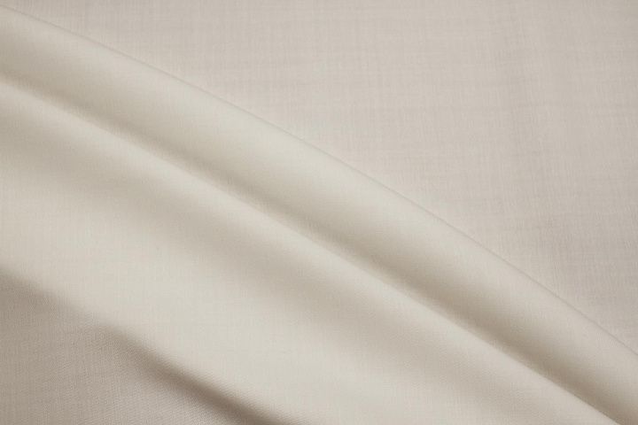 Костюмная шерсть дабл фейс (о) молочная - итальянские ткани Тессутидея арт. 05-5041