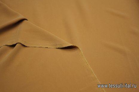 Плательная кади стрейч 270 г/м (о) мокрый песок  - итальянские ткани Тессутидея арт. 03-6847