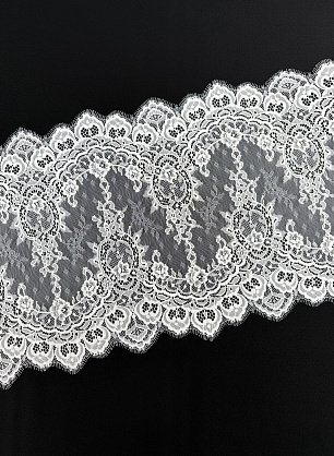 Кружево (о) белое ш-34см - в интернет-магазине тканей Тессутидея арт. 03-7614