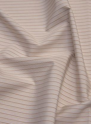 Сорочечная (н) бело-коричневая полоска - в интернет-магазине тканей Тессутидея арт. 01-6044