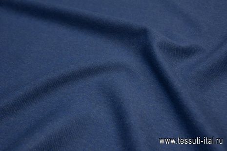 Пальтовая дабл двухслойная (о) синяя диагональ/хаки Loro Piana - итальянские ткани Тессутидея арт. 09-1810