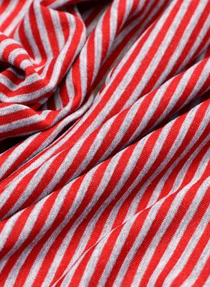 Трикотаж дабл (н) серо-красный - в интернет-магазине тканей Тессутидея арт. 13-1346