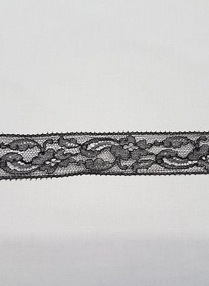 Кружево (о) черное ш-3,2см - в интернет-магазине тканей Тессутидея арт. 03-4444