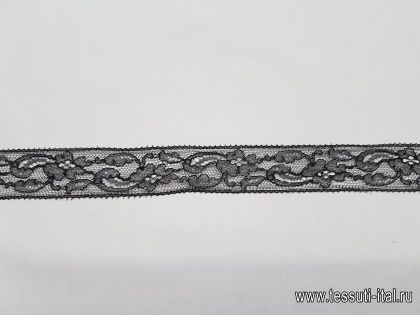 Кружево (о) черное ш-3,2см - итальянские ткани Тессутидея арт. 03-4444