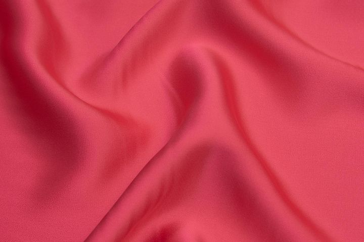 Шелк дабл (о) коралловый - итальянские ткани Тессутидея арт. 10-2142