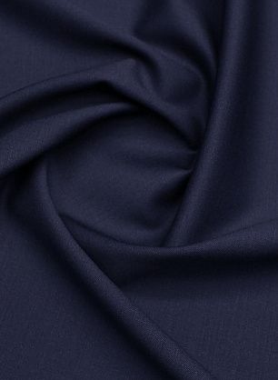 Костюмная шерсть стрейч 390 г/м (о) темно-синяя - в интернет-магазине тканей Тессутидея арт. 05-4798