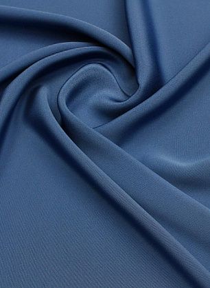 Шелк кади (о) синее - в интернет-магазине тканей Тессутидея арт. 10-3551