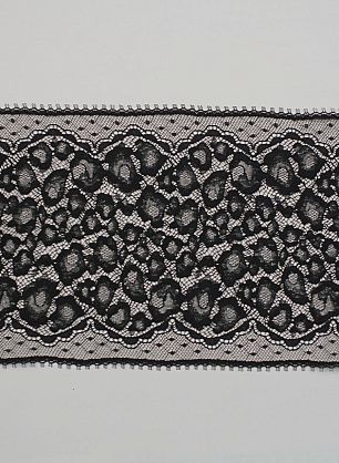 Кружево ш-17,5см черное - в интернет-магазине тканей Тессутидея арт. F-6313