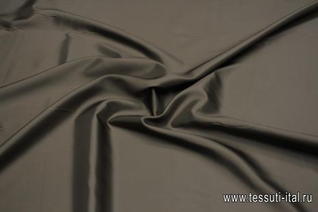 Подкладочная вискоза диагональ (о) коричнево-серая - итальянские ткани Тессутидея арт. 08-1420