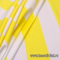 Плательная полоска (н) желто-белая - итальянские ткани Тессутидея арт. 03-5708