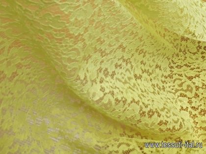 Кружевное полотно (о) желтое - итальянские ткани Тессутидея арт. 01-4934