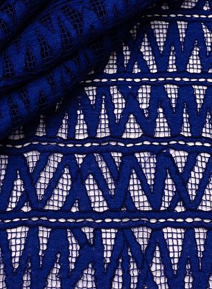 Кружевное полотно (о) синее - в интернет-магазине тканей Тессутидея арт. 01-4858