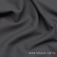 Плательная креп вискоза стрейч (о) черная - итальянские ткани Тессутидея арт. 04-1506