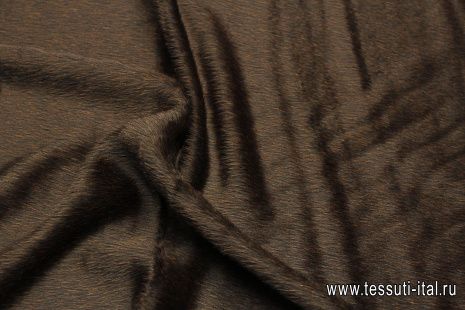 Пальтовая (о) темно-коричневая - итальянские ткани Тессутидея арт. 09-2042