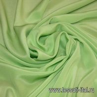 Крепдешин (о) ярко-салатовый - итальянские ткани Тессутидея арт. 02-3408