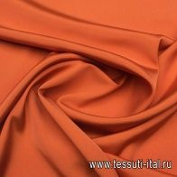 Плательная кади стрейч (о) оранжевая - итальянские ткани Тессутидея арт. 02-7208