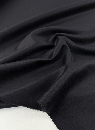 Пальтовая кашемир дабл двухслойная (о) черная - в интернет-магазине тканей Тессутидея арт. 09-2181