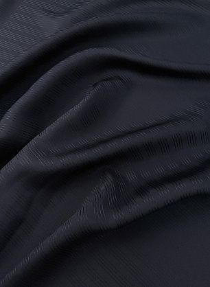 Шелк (н) черная жаккардовая полоска - в интернет-магазине тканей Тессутидея арт. 10-4812