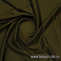 Трикотаж шерсть (о) хаки - итальянские ткани Тессутидея арт. 15-1119