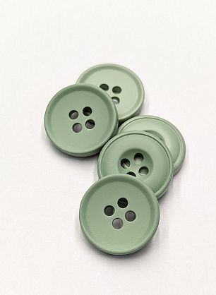 Пуговица пластик 4 прокола d-18мм мятная - в интернет-магазине тканей Тессутидея арт. F-6122
