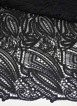 Кружево макраме (о) темно-синее ш-115см - в интернет-магазине тканей Тессутидея арт. 03-3512