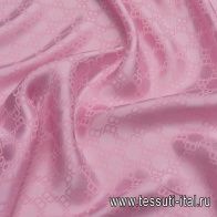 Шелк дама (140 гр/м) (о) розовый - итальянские ткани Тессутидея арт. 10-2939