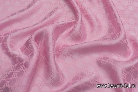 Шелк дама (140 г/м) (о) розовый - итальянские ткани Тессутидея арт. 10-2939