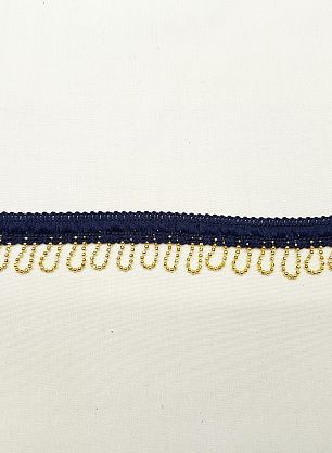 Тесьма с цепью сине-золотая ш-2см - в интернет-магазине тканей Тессутидея арт. F-3545