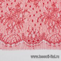 Кружевное полотно (о) красное - итальянские ткани Тессутидея арт. 03-6788