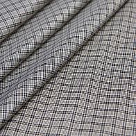 Тафта (н) черно-белая стилизованная клетка в стиле Burberry - итальянские ткани Тессутидея арт. 10-1673