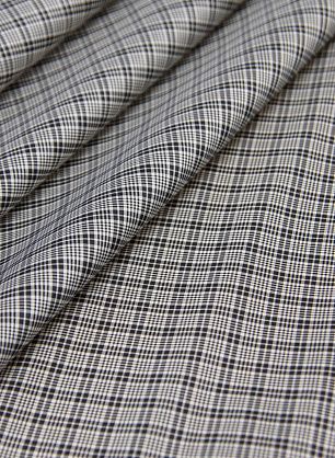 Тафта (н) черно-белая стилизованная клетка в стиле Burberry - в интернет-магазине тканей Тессутидея арт. 10-1673