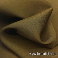 Крепдешин дабл (о) темно-коричневый - итальянские ткани Тессутидея арт. 02-8060